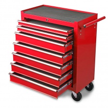 Wózek narzędziowy szafka warsztatowa 7 szuflad czerwony